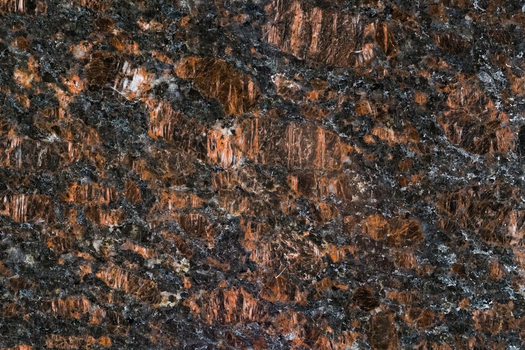 Tan Brown granite close-up showing feldspar crystals